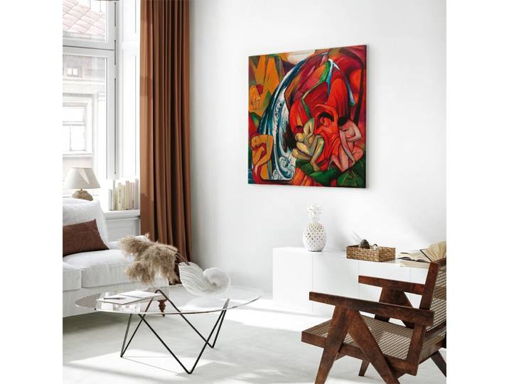 Toile La cascade Feutre Multicolore/Multicolore 40 x 40cm