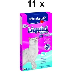 Vitakraft Katzensnack Cat Liquid Snack Lachs - 11 x 90g