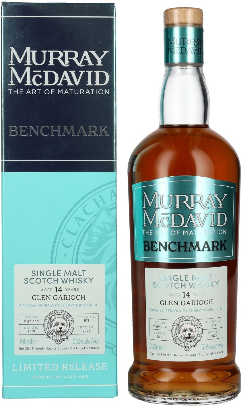 Murray McDavid Whisky Murray McDavid BENCHMARK 14 Years Old GLEN GARIOCH PX Sherry Cask Finish 2010 51,6% Vol. 0,7l in Geschenkbox