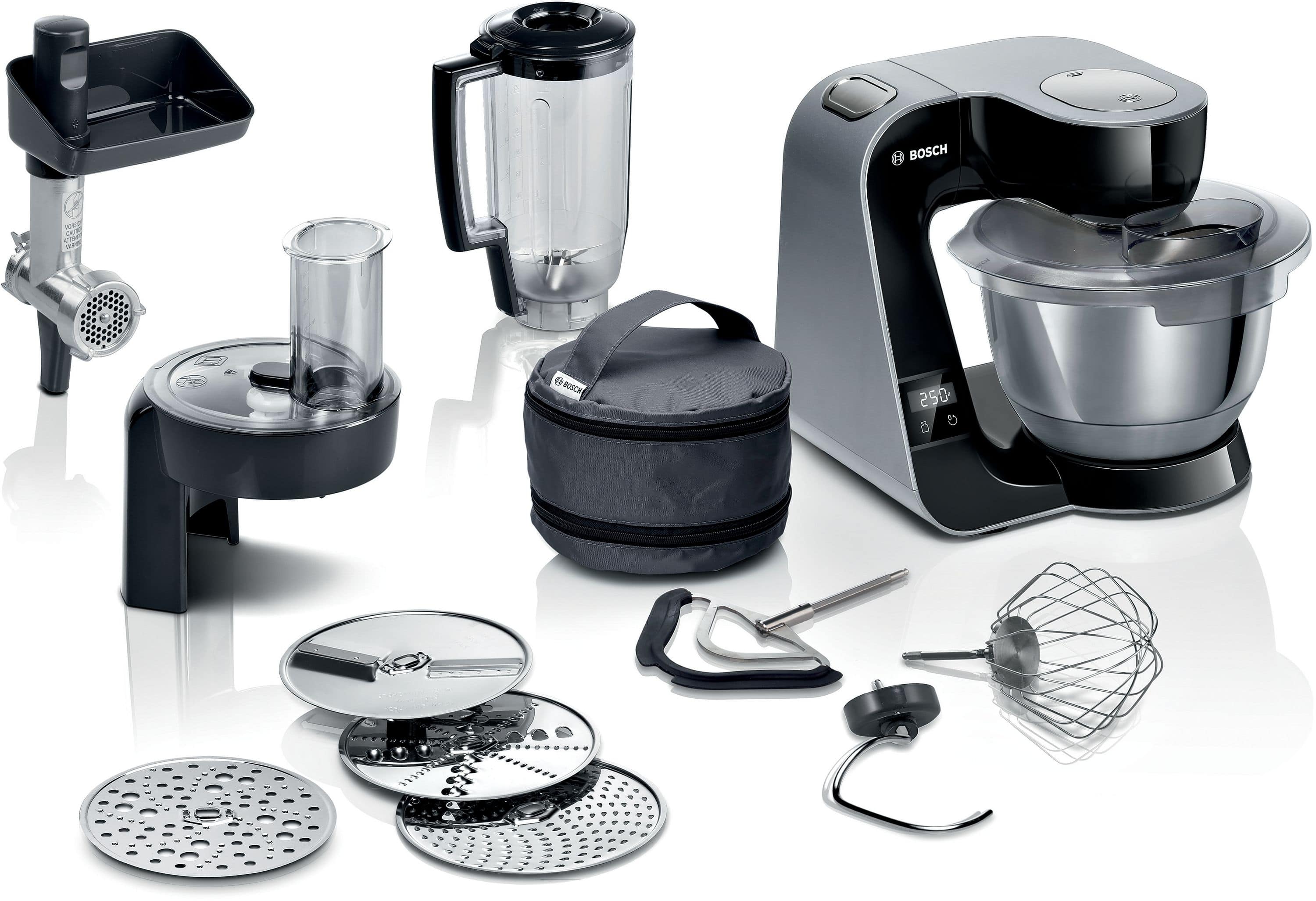 Bosch MUM5XC4E 1000 W Küchenmaschine 3,9 l mit Waage (Schwarz)
