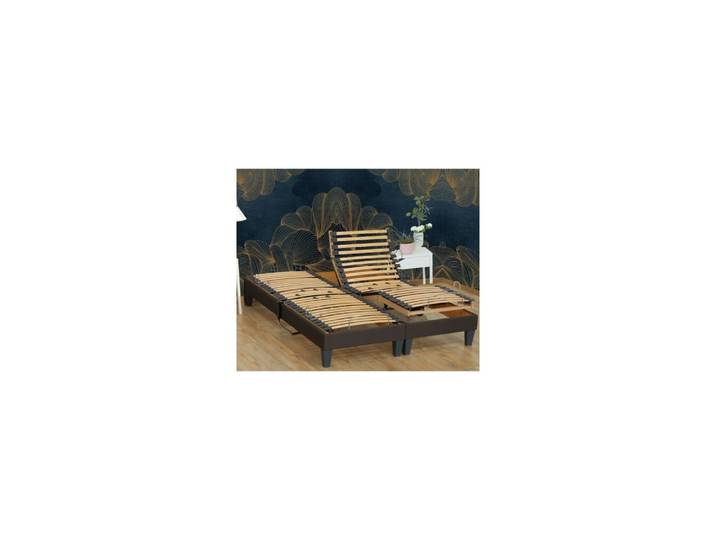 Lot de 2 sommiers de relaxation électrique vanessa 2x80x200
