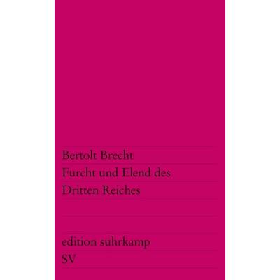 Furcht und Elend des Dritten Reiches, Taschenbuch von Bertolt Brecht, Suhrkamp, 978-3-518-10392-0