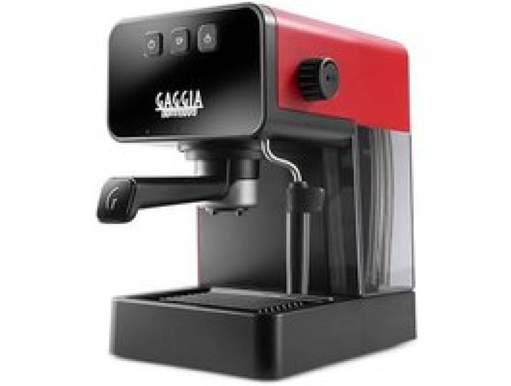 Machine à café - Gaggia - Espresso - Rouge - 1 2L - 15 bar - Mousseur à lait