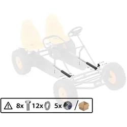 BERG Heckrahmenverlängerung für Duo Coaster Pedal-Gokart