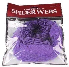 Uplift Treasures Stretchy Artificial Spider Web Halloween Decoration And Accessories purple 500g