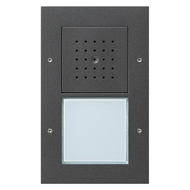 Gira Türstation AP flach 1f Türko Anthrazit (Kabelgebunden) (126667)