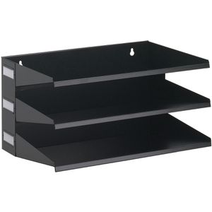 Durable Sortierstation 3359-01 Sortierreck, A4, 3 Fächer, 3 Etagen, Metall, schwarz