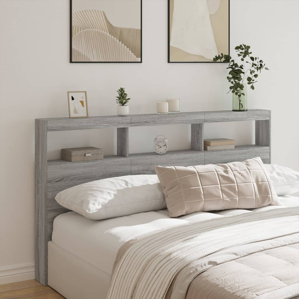 Metro Cedria Headboard Grey Sonoma Super King - 180 x 200 cm