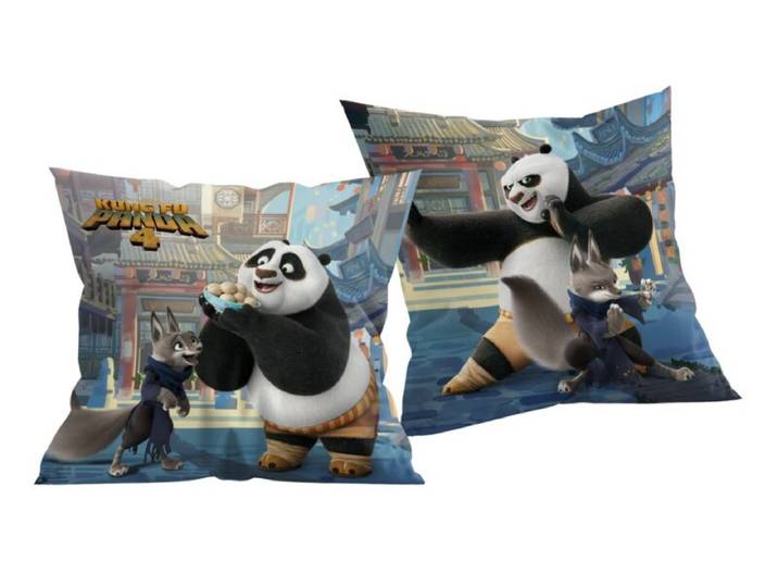 Kung Fu Panda sierkussen Po en Zhen 40 x 40 cm - polyester