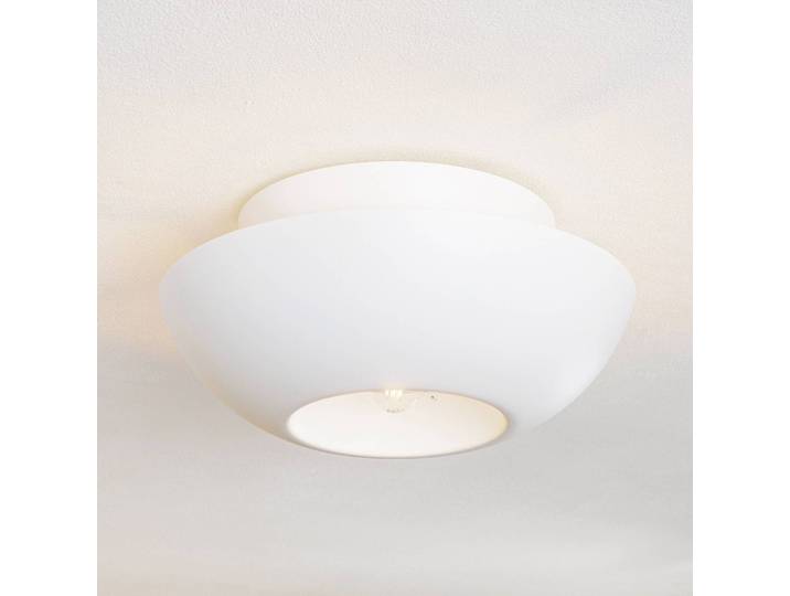 Design plafondlamp Kellina, dimbaar, wit / opaal, Woon-/ Eetkamer, metaal, Design, plafondlamp design
