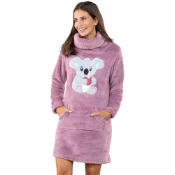 ELLENOR Kuschelkleid in kuscheliger weicher Coral-Fleece-Qualität