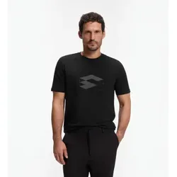 BOSS für Herren. 50579636 Schwarzes T-Shirt mit Grafikdruck (M), Lässig, Baumwolle, Kurzarm