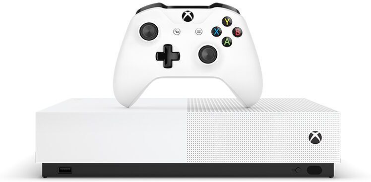 Microsoft Xbox One S Édition All-Digital   1 TB   Manette   Blanc - Refurbished
