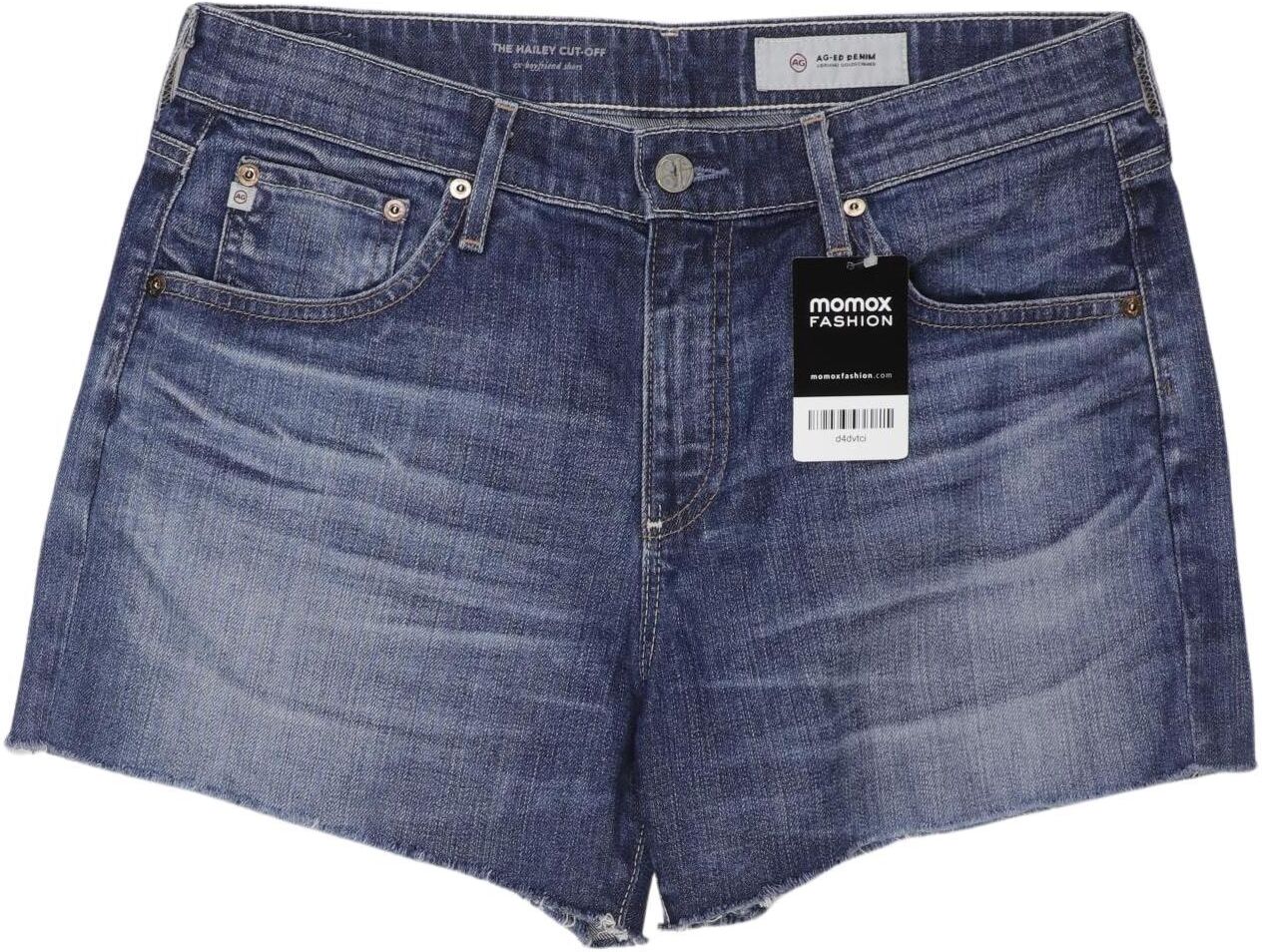 AG Adriano Goldschmied Damen Shorts, Blau, Gr. W28, Baumwolle / Synthetik - Second Hand