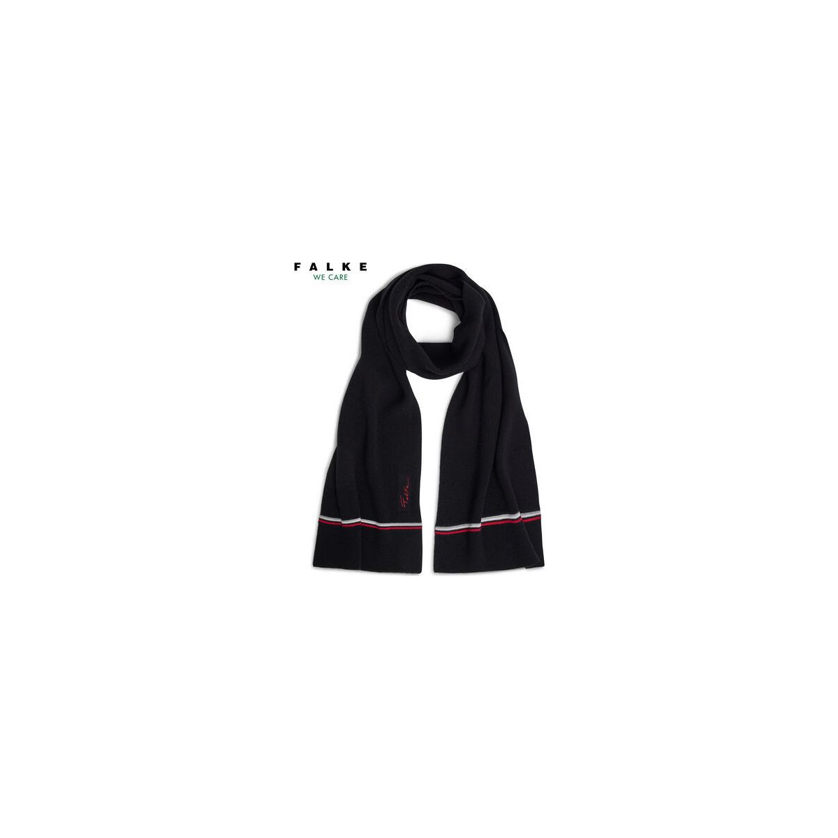 Falke Unisex Schal black (3000) (3000) ONESIZE 63074-3000-ONESIZE