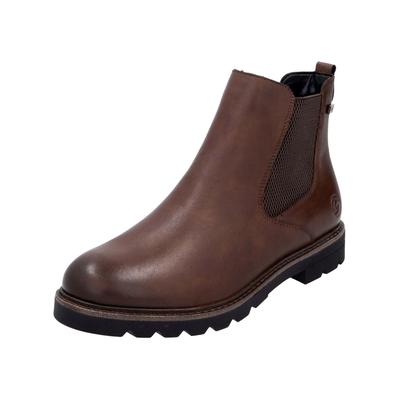 Stiefelette REMONTE "Remonte Stiefelette Leder/Textil", Damen, Gr. 36, chestnut, Leder, Textil, Schuhe Stiefelette
