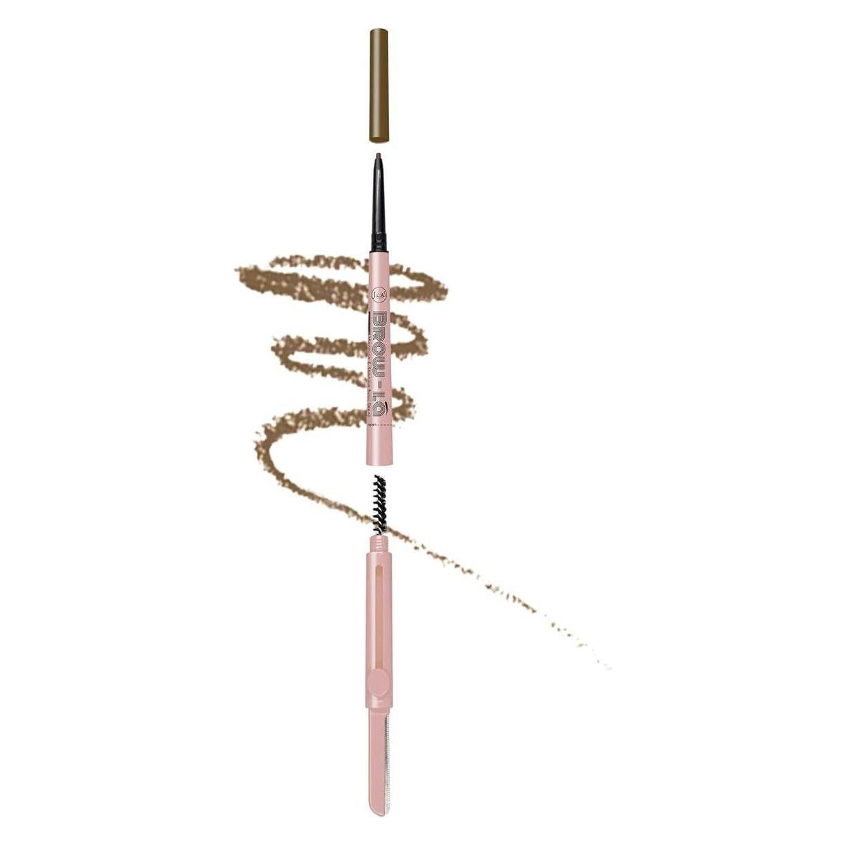 J.Cat Beauty 3-in-1 Mapping and Shaping Brow Pencil Medium Cool Brown (Medium Cool Brown) (58339295)