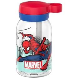 Mepal CAMPUS Trinkflasche mit Trinkhalm 450 ml - Spiderman