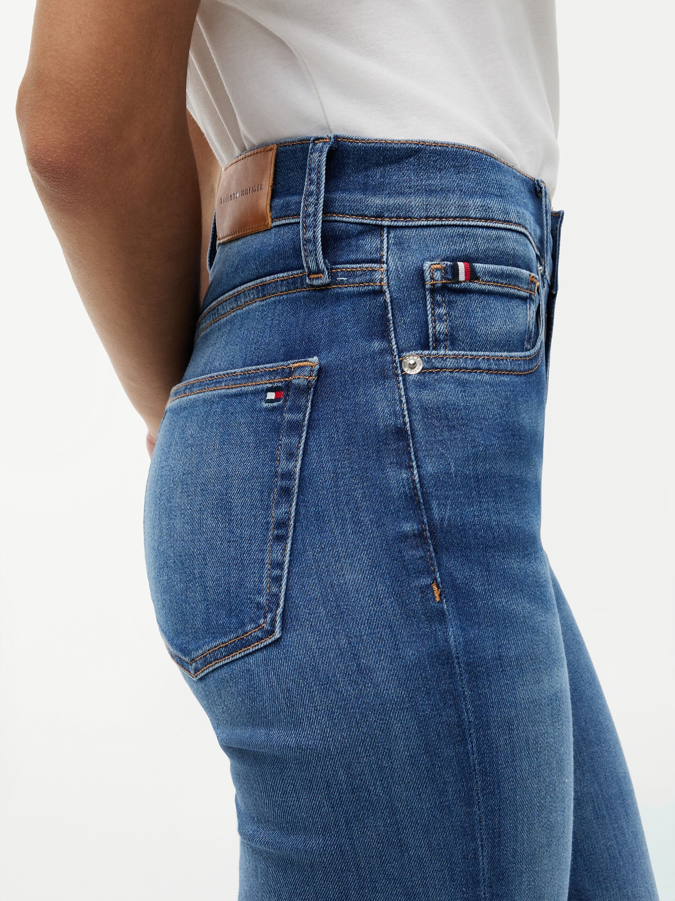 Tommy Hilfiger "FLARE KATY RW" Baumwollmischung, Stretch, in ausgestellter Form katy mid 25, Länge 32