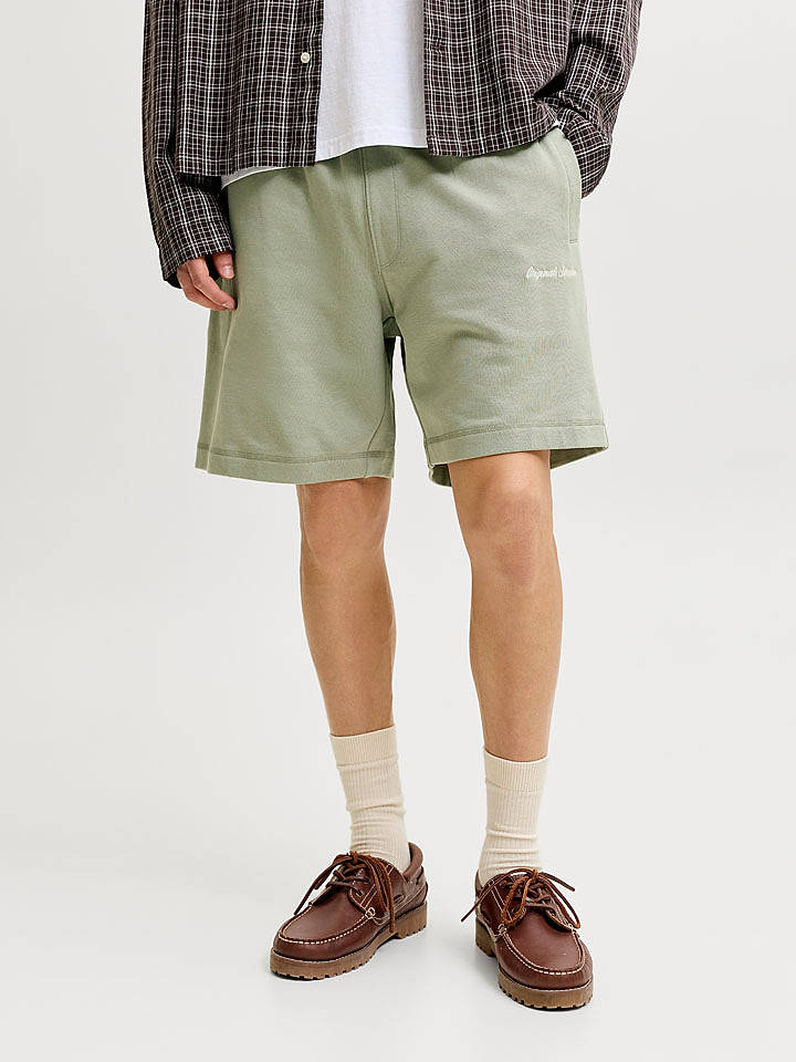 Jack & Jones Sweatshorts "Karl" in Grün - L