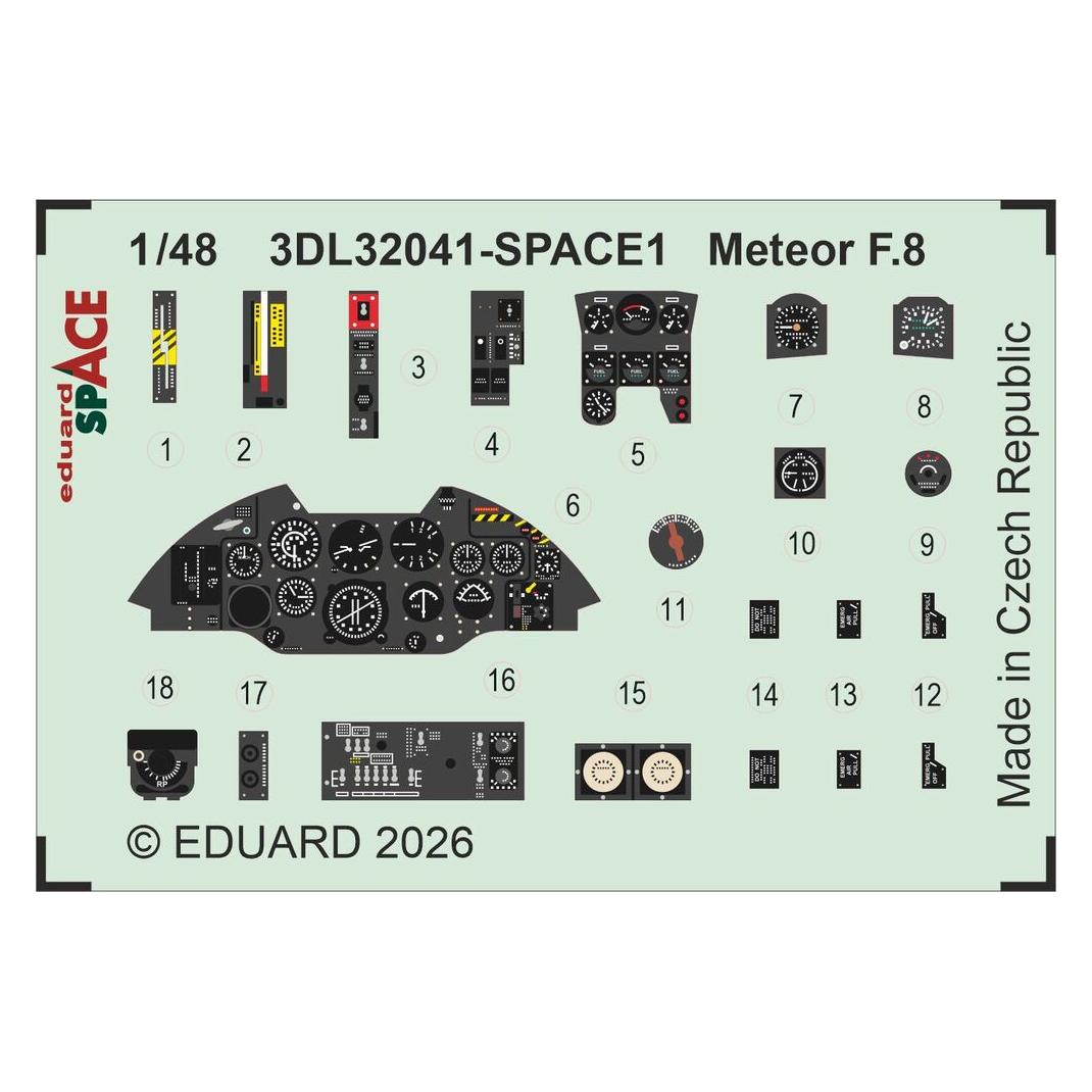 Eduard Meteor F.8 SPACE for Revell (3DL32041)