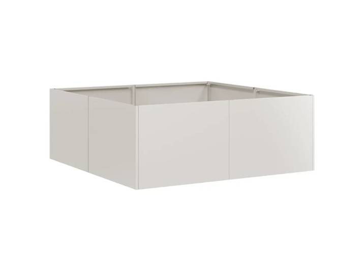 Jardinière carrée 80 x argenté 80 x 80 x 30 cm
