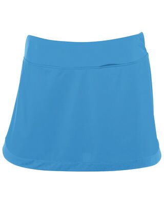 Augusta Sportswear AG2411 Girls Action Color Block Skort in Power Blue/Power Blue size Large   Polyester/Spandex Blend 2411