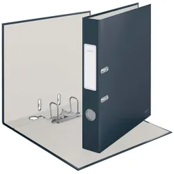 LEITZ Ordner Rückenbreite 5.2 cm DIN A4 stabile Pappe samtgrau