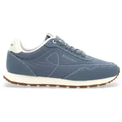 Blauer für Damen. S6SWINK01 Turnschuhe Wink 01 blau (37), Leder, Wohnung, Schnürsenkel, Lässig