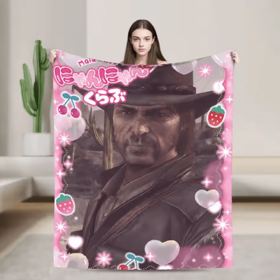 Inspire Curations Arthur Morgan Soft Flannel Throw Blanket 114jdt115 60x80in(150cmx200cm)