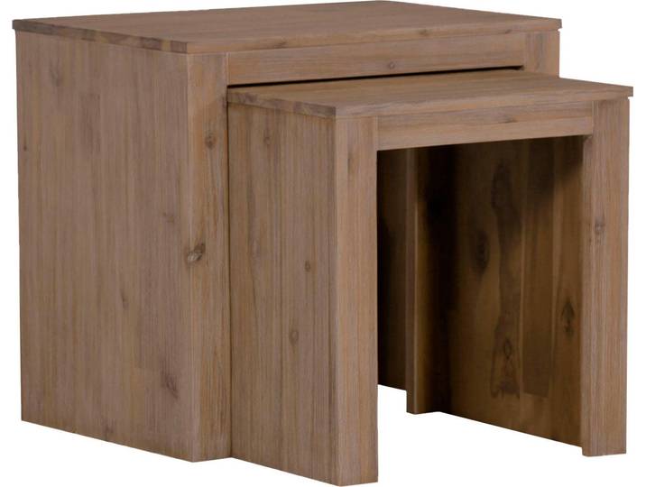 Beistelltisch GUTMANN FACTORY Tunis , beige (sandfarben), B:55cm H:50cm T:40cm, Tische, Beistelltisch