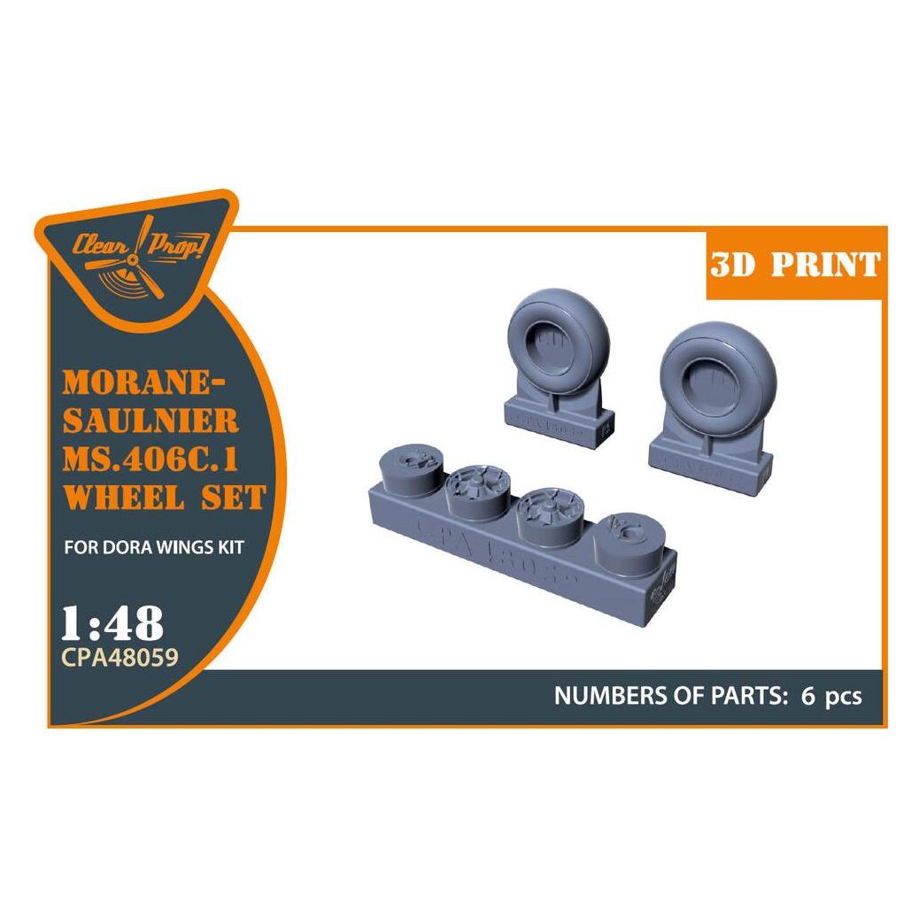 Clear Prop Accessories Morane-Saulnier Wheels set for Dora Wings (CPA48059)