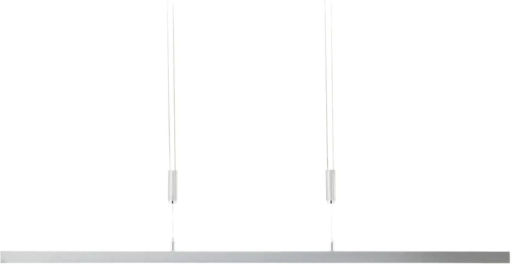 KHG LED-Pendelleuchte  chrom mit indirekter Beleuchtung   ¦ silber ¦ Maße (cm):