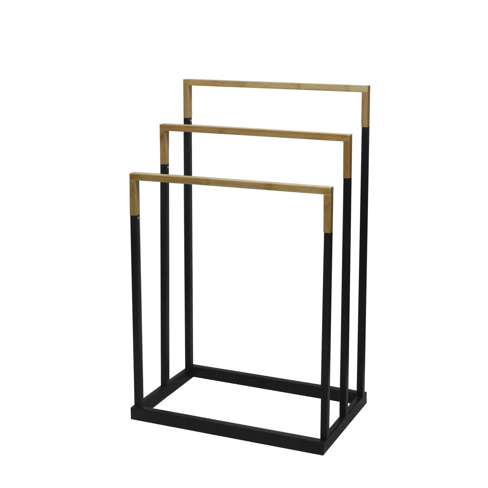 HTI-Living Handtuchtrockner mit 3 Stangen Modern in Schwarz