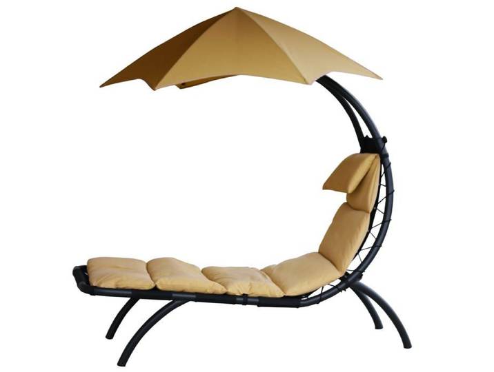 Vivere DRMLG-SD Original Dream Lounger Chaise Longue Acier Dune de Sable 177 x 76 x 117 cm…