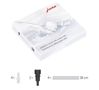 JURA 24117 Zubehörset für Milchsystem HP3 (Schwarz, Weiß)