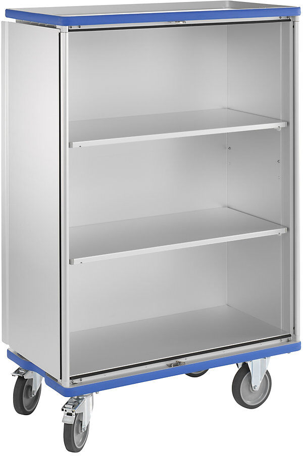 Schrankwagen aus Alu, Tragfähigkeit 300 kg, Außen-LxBxH 1220 x 610 x 1806 mm Gmöhling