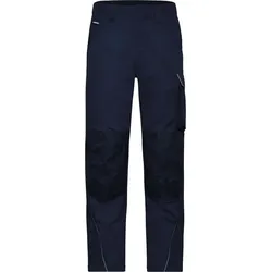 James & Nicholson Unisex Workwear Hose Solid Cargohose JN878 navy (28)