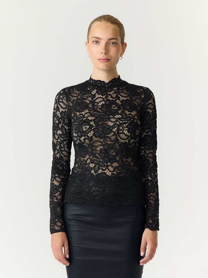YAS Bluse in Schwarz - S