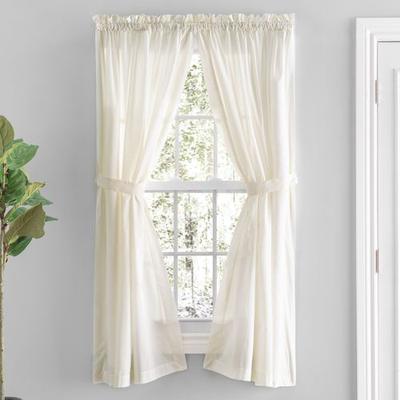 Ricardo Trading Llc Kenton Tailored Curtain Pair, 80 x 63, White