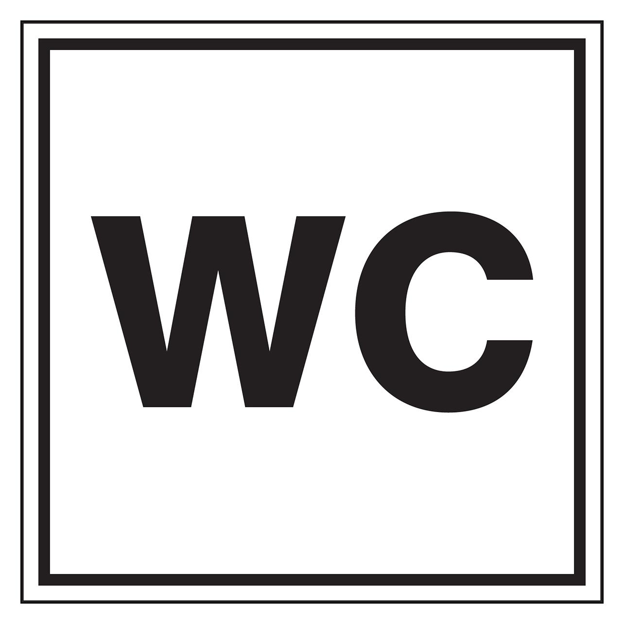 Brady STN 464-200X200-B7541 (BRANDED), Hinweisschilder - Toilette (250565)