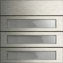 Gira 5533920 Ruftastenmodul 3f System 106 Edelstahl