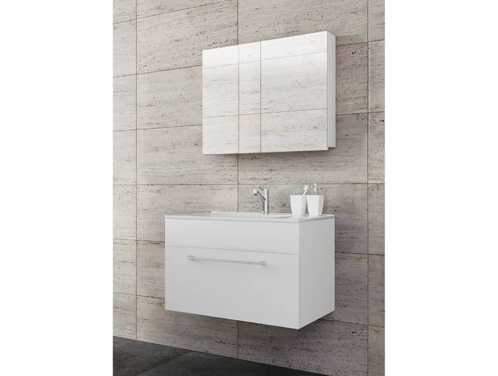 Salle de bain Melville II 3 éléments 60cm Blanc/Blanc