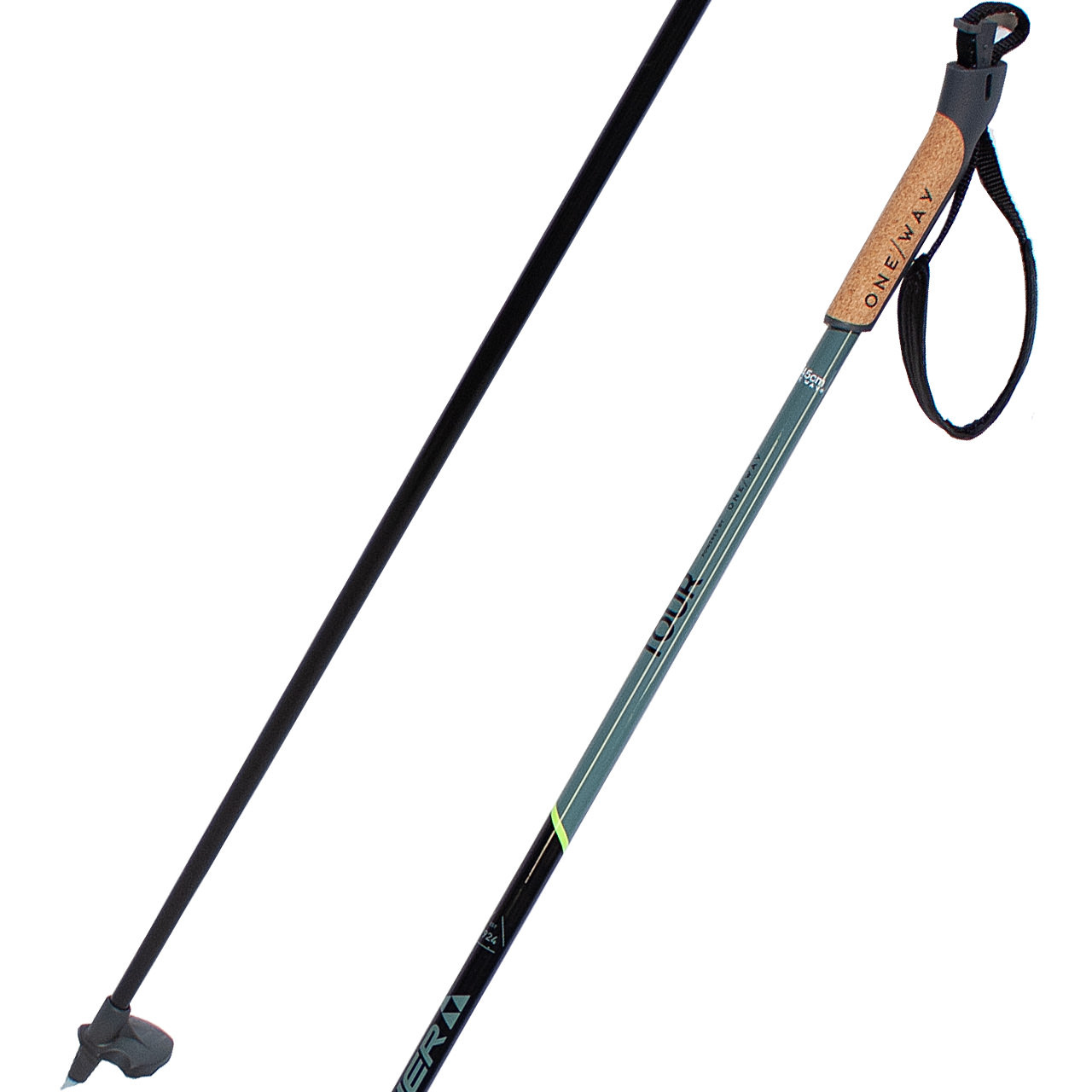 Fischer XC TOUR dark grey/light grey/yellow - 155 cm