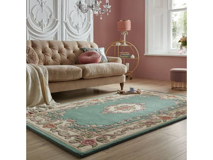 Tapis en laine verte 120x180cm