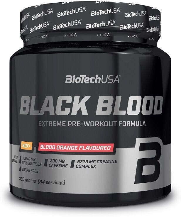 BiotechUSA Black Blood NOX+ tropical fruit 330 gr blueberry lime