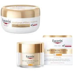 Eucerin Hyaluron-Filler + Elasticity Anti Age Straffende Körpercreme + Tagescreme LSF 30 Set 1 Sparset