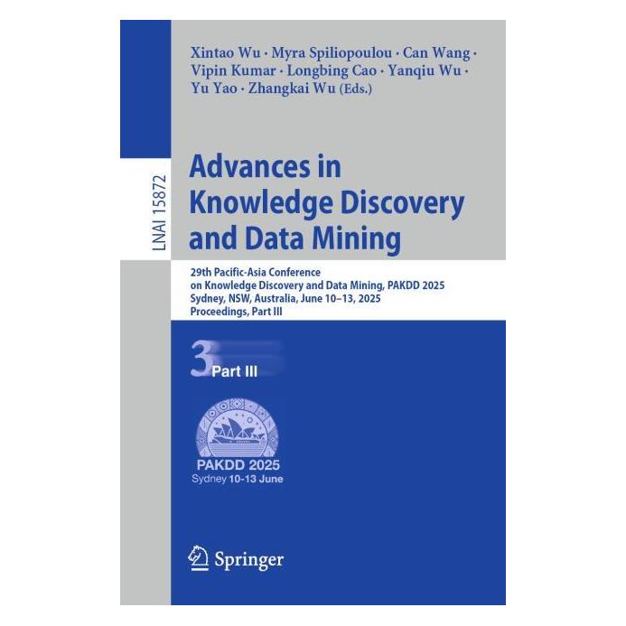Springer Advances in Knowledge Discovery and Data Mining (Englisch, CAN, Myra, Spiliopoulou, Wang et al) (63680597)