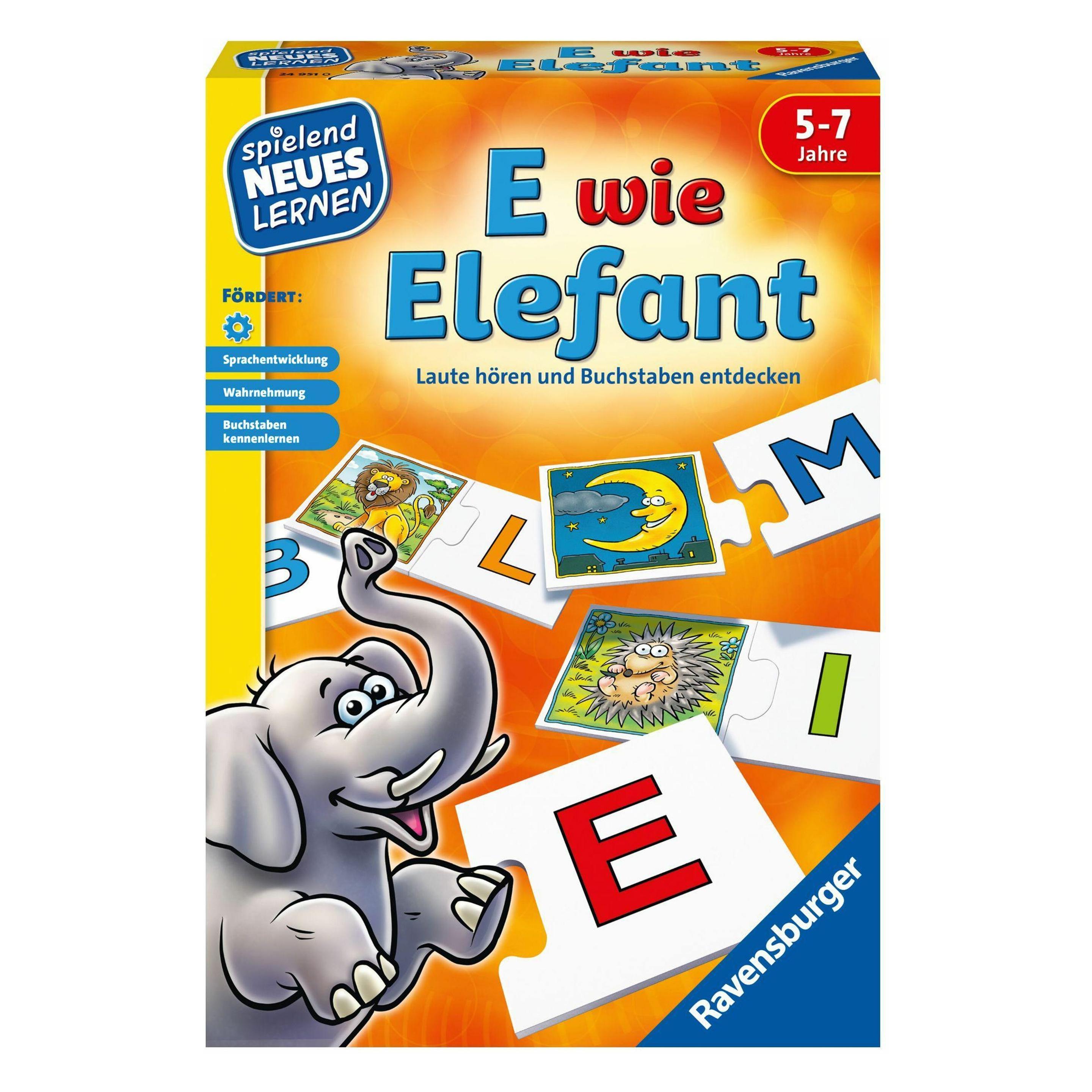 Ravensburger E wie Elefant (Deutsch, 4 - 5 Jahre) (60524951)