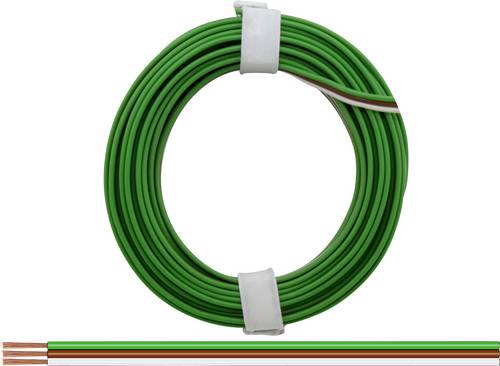 Donau Elektronik 318-5 Litze 3 x 0.14mm² Grün, Braun, Weiß 5m